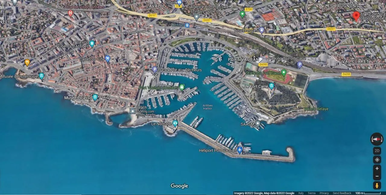 Antibes Secured Parc Velusine With Private Parking, Terrace, Pools And Tennis Courts.